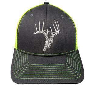 Deer Skull Snapback Trucker Hat Multi OS Adjustable Mesh Back Fierce Headwear